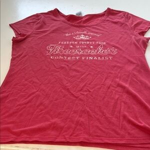 Vintage XL Red 16th Annual Freedom County Finalist Short Sleeve Graphic T